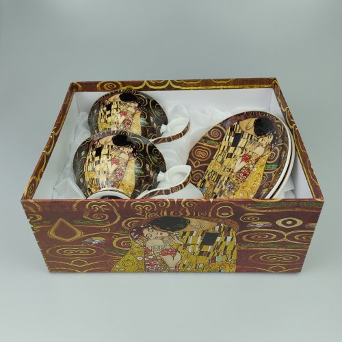Set doua cescute ceramica cu print Gustav Klimt
